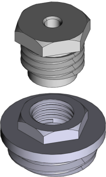 M30 cable gland + adapter